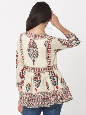 white Cotton  tunic 2