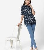 Blue Cotton  tunic