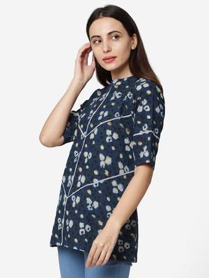 Blue Cotton  tunic 3
