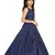 Kids Blue Long Maxi Gown Dress