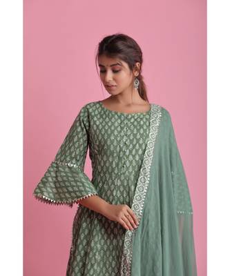 OLIVE Chiffon ethnic kurtis 4