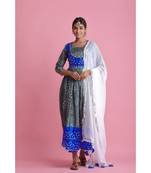 Grey Chiffon ethnic kurtis