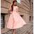 Powder Pink Polka Pint Fit and Flare Dress