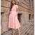 Powder Pink Polka Pint Fit and Flare Dress