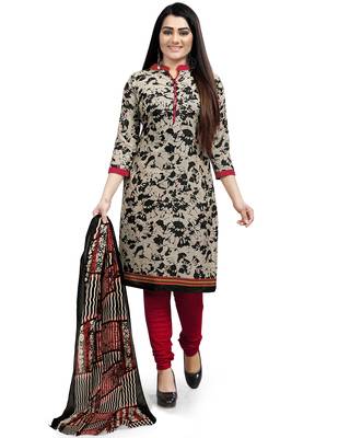 Beige printed cotton salwar 5