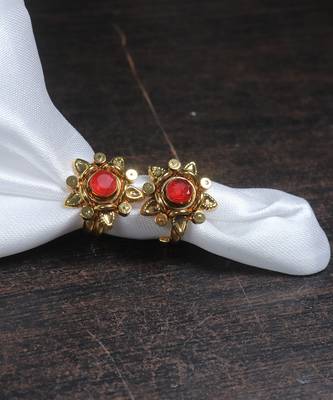 Gold Plated Flower Shape Toe RIng 1