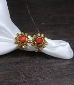 Gold Plated Flower Shape Toe RIng