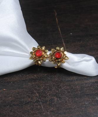 Gold Plated Flower Shape Toe RIng 8
