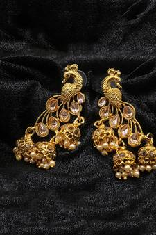 Fancy Gold Plated Jhumki Earring For Women