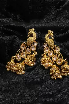 Fancy Gold Plated Jhumki Earring For Women