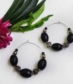 Black agate earrings