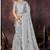 Grey brasso brasso saree with blouse