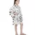 PS Kids White Colour Printed Silkmul Kaftaan for Girls