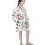 PS Kids White Colour Printed Silkmul Kaftaan for Girls