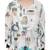 PS Kids White Colour Printed Silkmul Kaftaan for Girls