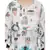 PS Kids White Colour Printed Silkmul Kaftaan for Girls