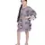 PS Kids Purple Colour Printed Silkmul Kaftaan for Girls