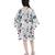 PS Kids White Colour Printed Silkmul Kaftaan for Girls