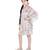 PS Kids Grey Colour Printed Silkmul Kaftaan for Girls