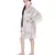 PS Kids Grey Colour Printed Silkmul Kaftaan for Girls