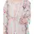 PS Kids Grey Colour Printed Silkmul Kaftaan for Girls