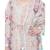 PS Kids Grey Colour Printed Silkmul Kaftaan for Girls