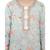 PS Kids Aqua Colour Printed Cotton Kurta with Palazzo and Blush Colour Net Dupatta for Girls