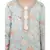 PS Kids Aqua Colour Printed Cotton Kurta with Palazzo and Blush Colour Net Dupatta for Girls