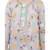 PS Kids Lavender Colour Printed Cotton Kurta with Palazzo and Aqua Colour Net Dupatta for Girls