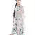 PS Kids White Colour Printed Cotton Kurta with Palazzo and Blush Colour Net Dupatta for Girls
