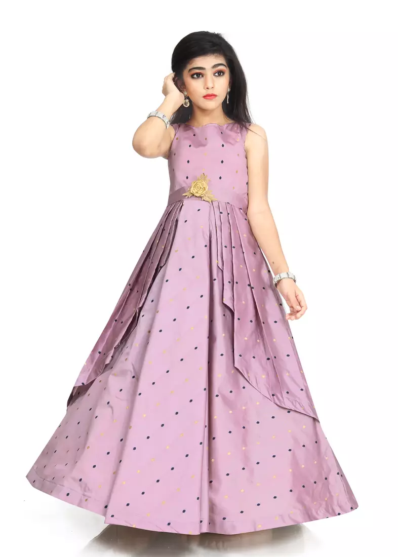 Kids Lavender Gown Dress