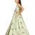 Kids Sea Green Gown Dress For Girls 