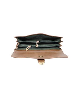 Brown LEATHER WALLET FOR WOMEN 4