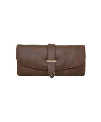 Brown LEATHER WALLET FOR WOMEN 1