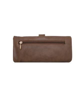 Brown LEATHER WALLET FOR WOMEN 5