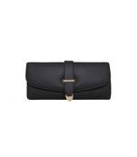 black leather wallet for women