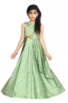 Kids Pista Gown Dress For Girls 