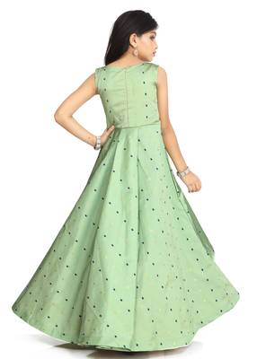 Kids Pista Gown Dress For Girls  4