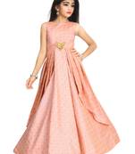 Kids Pink Gown Dress For Girls 