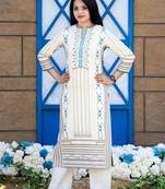 Grey printed cotton kurtas-and-kurtis