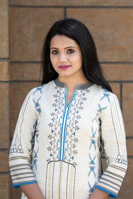 Grey printed cotton kurtas-and-kurtis 2