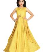 Kids Yellow Gown For Girls 