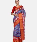 Pochampally ikkat Multi color soft cotton sarees with 5inch zari borders