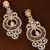 Gold Plated CZ Stone Embellished American Diamond Earrings 216ED160