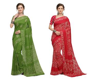 Iris Handloom Cotton Slub Zari Wex Batik Print saree 1