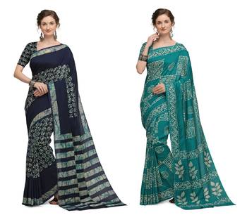 Iris Handloom Cotton Slub Zari Wex Batik Print saree 1