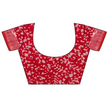 Iris Handloom Cotton Slub Zari Wex Batik Print saree 5
