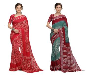 Iris Handloom Cotton Slub Zari Wex Batik Print saree 1