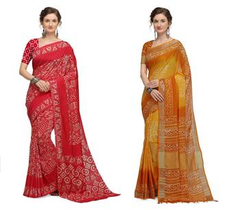 Iris Handloom Cotton Slub Zari Wex Batik Print saree 1