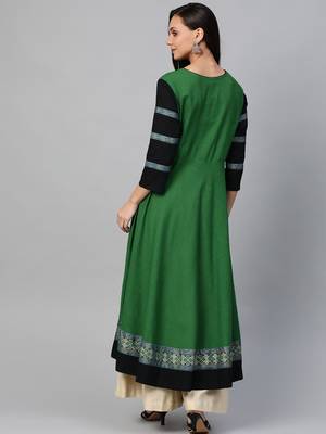 Women'S Cotton Slub Anarkali Kurta 3